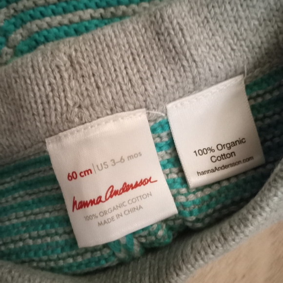 NWOT 3-6m Hanna Andersson Organic Cotton Knitted Tank and Shorts Combo - Picture 5 of 5